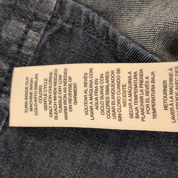 Chico's Denim Button Down Top - Picture 7 of 11